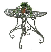 DanDiBo - Tavolino da parete semicircolare, in metallo, 90 cm, 130434