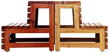 IAIZI Cedar Passo Sgabello in Legno Vasca da Bagno Sgabello a 3 Strati Pedale 3-Step Scala Scala a pioli Bovindo Scala Bagno Passo con Mat (Color : Wood Color)