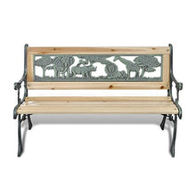 vidaXL Panchina per Bambini Bronzo e Legno Classica Esterni Panca da Giardino