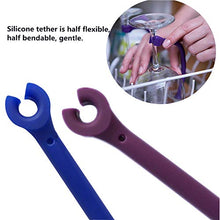 YouU - Supporto per bicchieri da vino, in silicone, per lavastoviglie, 8 pezzi, colore: lilla