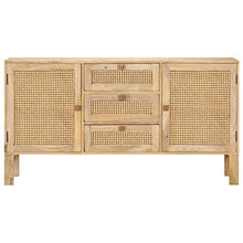 vidaXL Credenza 150x40x80 cm Legno Massello di Mango e Canna Naturale