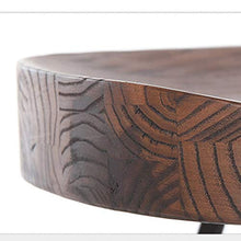 LF- Bar Stool Iron Bar Chair Creativo Bar Sedia di Legno Solido Alto Sgabello Alto Sgabello Bar Stool semplicità (Color : Walnut Color, Size : H65cm)