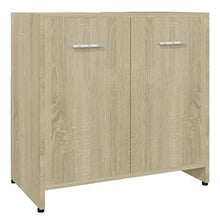 Armadio da bagno in rovere Sonoma 60x33x58 cm