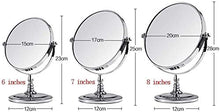 Specchio per il Trucco ingrandito, Bagno dell'ingrandimento Rotondo a Doppia Faccia (Size : 7 Inches)