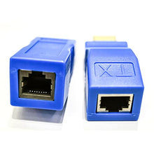 ASFD Extender Compatibile con HDMI 1080P Rj45 Port LAN Network Extension Fino a 30M 1080P Blue