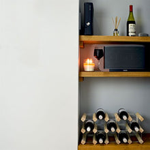 Rastrelliera portabottiglie di vino - per 15 bottiglie - completamente assemblata - legno chiaro