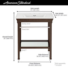 American Standard Town Square S Lavabo, Ciliegia Scura