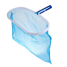 Sacchetto Rete Netto Skimmer Foglie Bastoncini Telescopici Maniglia Gestire Alluminio Bianco Blu