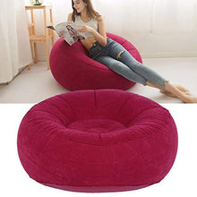 Fdit - Divano gonfiabile da esterno e interno, pieghevole, per lettura, divano singolo, ergonomico, per soggiorno, balcone, giardino, colore: rosso