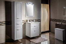 Mobile sottolavabo con lavabo 65 cm sospeso bianco opaco Soft Close