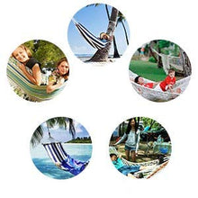 Yosoo Amaca per più Persone Ultra Portatile in Tessuto Nylon - per Viaggio e Camping, Portata Massima 400Lbs - Blu
