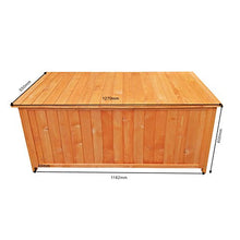 Scatola box contenitore baule da esterno giardino 127x55x60 cm