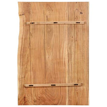 FAMIROSA Piano per Lavabo Bagno in Massello di Acacia 80x55x3,8 cm