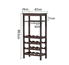 Wine Rack, Wine Rack Solid 16 bottiglie vino rack di legno Holder Floor-Standing Cup Kitchen Magazzino Rack Rack WTZ012