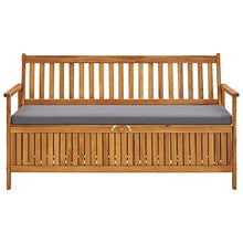 vidaXL Cassapanca con Cuscini da Giardino 148 cm Massello d'Acacia