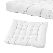 [en.casa] Divano Paletta - a 5 posti con Cuscini - (Bianco) Set Completo incl. bracciolo e Schienale - Arredi Casa