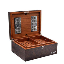 KANJJ-YU Paper High Gloss Paint Black Walnut Humidor Scatola di Legno Bar
