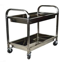 YIN YIN Carrello per Ripiani Carrello da Cucina in Acciaio Inox for Auto da Pranzo Mobile for Auto conveniente Hotel Argento 75X40X83.5 Carrello a rulli (Size : 85X45X90CM)