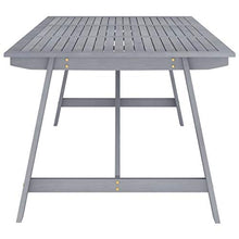 vidaXL Set Pranzo da Giardino 7 pz in Legno Massello di Acacia Grigio