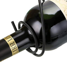BSTKEY - Set di 6 portabottiglie da parete in ferro, per bottiglie di vino e liquore A spirale.