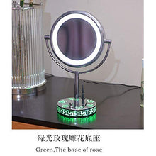Specchio per Il Trucco Davvero Buono 3 X Ingrandimento 8 Specchio per Il Trucco Bifacciale Freestanding Lente d'Ingrandimento Illuminato A LED Professionale per Comò da Bagno
