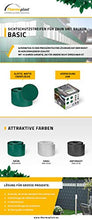 Thermoplast® - Strisce di protezione per recinzioni per giardino, terrazza, balcone, in polipropilene, resistente ai raggi UV, 26 x 19 cm, colore: Verde RAL 6005