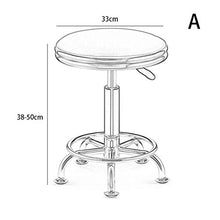 LWW Sedie, sgabelli da bar pranzo sedia con ruote mobile regolabile Altezza Kitchen,verde,A