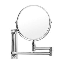 CENPEN Specchio da parete per il trucco Bagno a parete Rocker Specchio pieghevole 7 pollici Specchio bifacciale (Colore: Argento, Dimensioni: 17,8 cm)