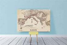 geoVINUM mappa del vino dell'Alsazia in supporto rigido Vintage