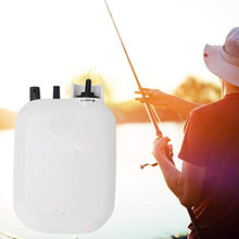 SALUTUYA Pompa da Pesca silenziosa di Colore Bianco Resistente e Durevole in Materiale ABS 4,5 * 3,1 * 1,6 Pollici, per Gli Amanti della Pesca