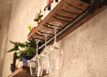 DJSMjbj Wine Rack Wine Rack Supporto di Vetro di Vino Legno Muro Porta Bicchiere Restaurant Decoration Ripiani