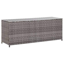 Oushome Baule da Giardino Grigio 150x50x60 cm in Polyrattan