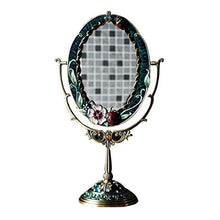 Specchio Da Tavolo Single-Sided, Specchi D'Argento Di Bellezza Di Principessa Di Trucco Di Principessa Di Trucco Del Metallo Del Retro Telaio Metallico D'Argento