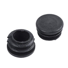 Senmubery Plastic Gambe per Tavolo Sedia con Tappo Rotondo Inserto Tubo A Coste 22 Mm Dia 50 Pezzi