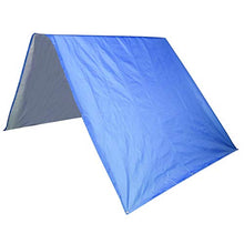 Omabeta Tendalino Tettoia in Tessuto Placcato Argento per Cortili(Blue)
