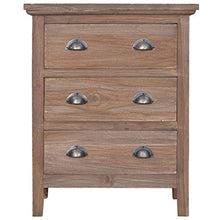 vidaXL - Sideboard mit 3 Schubladen 60x30x75 cm Teak Massivholz