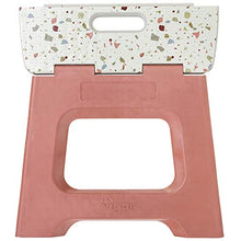 VIGAR Sgabello Pieghevole con Manici, 32 cm, Colore, Terrazzo On Top Marrone