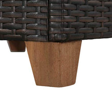 Festnight Set Divani da Giardino in Polyrattan, Set di Mobili da Giardino, Set Divano Esterno con Cuscini Marrone 4 pz