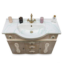 SHOP CHIC MOBILE BAGNO CON LAVABO IN LEGNO PROVENZALE MASSICCIO
