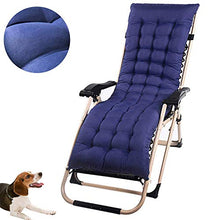 CHHD Cuscini per lettini Prendisole Cuscino per Chaise Longue Cuscini per sedie da Patio Materasso per Esterni per Viaggi Vacanze Giardino Interno Esterno (Solo Cuscino) (Blu Navy, 48 x