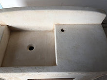 ARTISTICA GRANILLO LAVABO in Cemento, LAVELLO, MOBILETTO in Legno, Misure: 84X44 H101 CM.