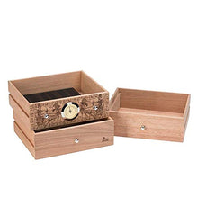 XUSHEN-HU Accessori Cedro Sigaro con Legno di Cedro Vernice Pelle Verticale Visuale Cigar Scatole Humidor Cigar