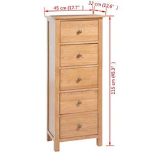 XHCP Credenza organizzatore Contenitore in Legno massello Tallboy