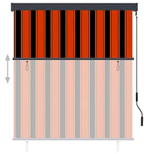 FAMIROSA Tenda a Rullo per Esterni 140x250 cm Arancione e Marrone