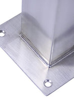 2 gambe da tavolo da 105 cm, in acciaio inox, quadrate, 8 x 8 cm