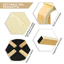 COSTWAY Set di 4 Sgabelli Impilabi, Sedia Rotonda per Cucina Bar, Legno