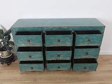 Yajutang credenza cassettiera cinese 9 cassetti turchese