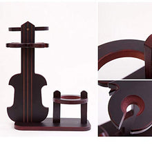 Sebasty Upside Down Red Wine Bottle Rack Calice Vino portabottiglie in Vetro Stile Violino Elegante Decorazione Rack