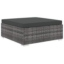 Festnight Set Divani da Giardino, Set Divano Esterno 5 pz con Cuscini in Polyrattan Grigio - Arredi Casa