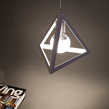 E27 Sospensione Gabbia Lampadario Metallo Retrò Lampada a Sospensione Creativo Lampadario a Soffitto(Bianco)
